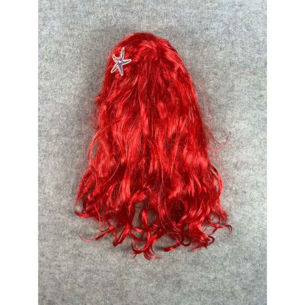 Disney Ariel The Little Mermaid Costume with Red Wig Complete Set Small 4-6